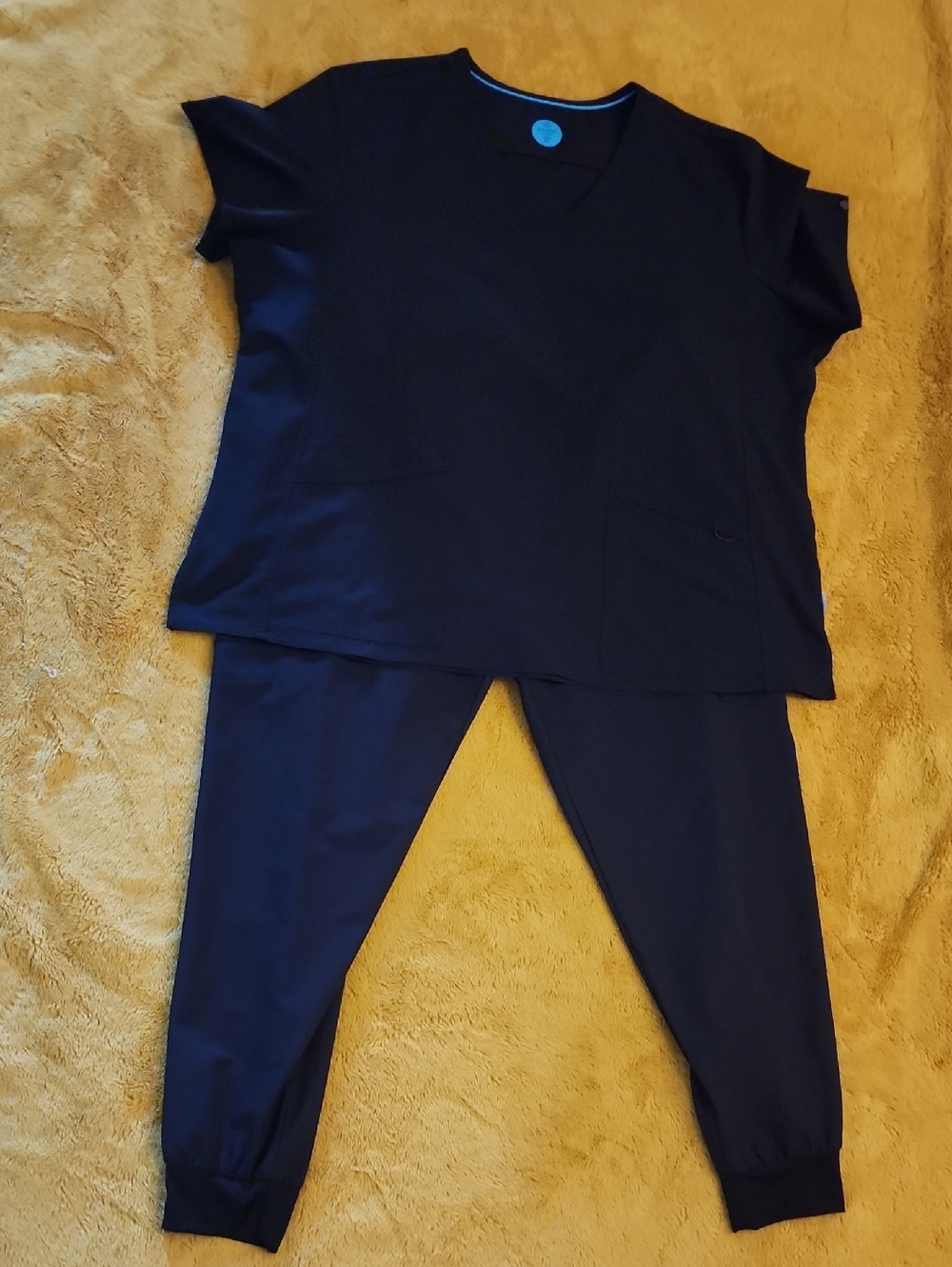 Navy Women's Jogger Pants & Top Set